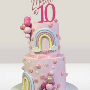 2 Tier Character Fondant Cake